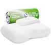 Third of Life Cuscino Cervicale NuMOON | Cuscino Ipoallergenico con Aloe Vera | Cuscino Memory foam con Carbone di Bambù | Cuscino Letto con Fede Extra | Cuscino 4 Posizioni - per dormire sulla schiena o sul fianco