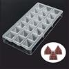 Voarge Stampo 3D a forma di piramide in policarbonato per cioccolatini, vassoio trasparente fatto a mano per dolci, fondente, cucina, vassoio per dolciumi, cioccolatini