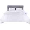 Utopia Bedding Piumino 200 x 200 cm, Piumone Leggero per Letto Una Piazza e Mezza, Trapunta in Microfibra per Tutte le Stagioni, 100% Imbottitura in Fibra Cava (Bianco)