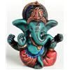 BUDDHAFIGUREN/Billy Held Figure di Buddha/Billy Held Ganesha Ganapati Ganesh, Statua in Resina, 6,5 cm, Turchese.