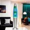 Licht-Erlebnisse Lampada lavica blu verde, 36 cm, lampadina inclusa, G9 25 W con interruttore a cavo, idea regalo di Natale, piccola lampada lavica retrò, mini lampada lavica