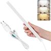 SOAIY 30.8 x 1.75cm Luce sottopensile cucina Lampada Barra led USB magnetica a 3 Colori Fredda/Calda/Neutra Funzione di memoria per Bagno, Armadio, Specchio