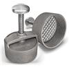 ADELMANN EDELSTAHLTECHNIK Pressa per Hamburger Professionale, Ø 100 mm, in Alluminio - espulsore per Pattinaggio, goffratura Antiaderente, pressa in Alluminio pressofuso per Hamburger Perfetto
