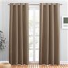 PONY DANCE Tende Camera da Letto Moderna Tenda Oscurante da Interno Cameretta Bambini Curtains Termiche per Salotto e Soggiorno Moderne 2 Pezzi L 140 x A 220 cm, Moca