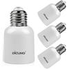 DiCUNO E27 a E40 Socket Converter Adattatore socket da 4-pack Adattatore di base per lampada di alta qualità per lampadine a LED, incandescenza e CFL