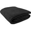 ZOLLNER Coperta da divano soffice 150x200 cm - Plaid morbido e di lunga durata nero - lavabile a 40°C - cotone misto - con bordo elegante - qualità alberghiera - certificato OEKO TEX (R)
