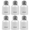 DiCUNO E27 a E40 Socket Converter 6-Pack Socket Adapter Adattatore di base per lampada di alta qualità per lampadine a LED, incandescenza e CFL