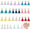 NBEADS 65pz 15 Colore Ciondolo In Nappa Mini Nappe di Cotone Colorate Nappe Ciondoli per Borsa Artigianale Portachiavi Decorazione Accessori Fai Da Te, 10~16x2mm