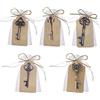 Bodosac Awtlife - chiave apribottiglie con bustina trasparente, stile vintage, 50 pezzi, per ricevimento di matrimonio, 5 stili