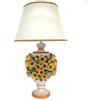 CERAMICHE CALTAGIRONE Lume in ceramica siciliana- Mod. Girasoli