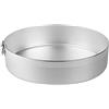 Baldassare Agnelli Pentole Agnelli Family Cooking Alluminio Tortiera Cilindrica con Anello, Argento, 28 cm