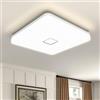 öuesen 24W LED Lampada Plafoniera impermeabile a soffitto sottile Bianco naturale 4000K per soggiorno Sala da pranzo Camera da letto Bagno Cucina Balcone Corridoio