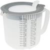 Dr. Oetker Dr.Oetker 1802 Cups And Bowls Brocca Graduata con Coperchio, Plastica, Trasparente/Giallo