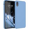 kwmobile Custodia Compatibile con Apple iPhone XR Cover - Back Case per Smartphone in Silicone TPU - Protezione Gommata - grigio azzuro