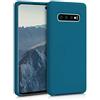 kwmobile Custodia Compatibile con Samsung Galaxy S10 Plus / S10+ Cover - Back Case per Smartphone in Silicone TPU - Protezione Gommata - petrolio matt