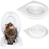4Big.Fun - Sedile per water per gatti, con sistema di allenamento per abituare il vostro gatto al water