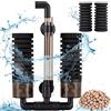 hygger Filtri Acquario 38L-151L, Doppia Filtro Spugna Interno Sommergibile, con 2 Ficambio Spugna e 1 Sacchetto Palline Ceramica(S)