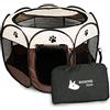 BIGWING Style Recinto per Cani da Interno Esterno, Recinto per Gatti Cuccioli Pieghevole | Gabbia per Gatti Animali, Kennel Cane Medio Piccolo, Recinto Cani Cane Conigli Tessuto Oxford, Box Cani per Viaggi Campeggio