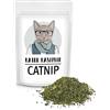 Kater Kasimir La erba gatta (Catnip) fa felice il vostro gatto! 60 g confezione XXL. Qualità premium: solo la menta migliore per il vostro piccolo tesoro (tagliata e seccata).