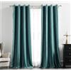 MIULEE Tende Velluto Verde Acqua per Interni Tenda Moderne, Eleganti Tenda per Camera da Letto Salotto e Soggiorno, 2 Pezzi Tende Oscuranti Termiche per Interni Velluto con Occhielli L 140 x A 245 CM