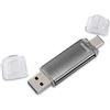 HAMA Hama Pendrive USB-MicroUSB 2.0 Laeta Twin 32GB grigio