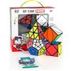 ROXENDA Speed Cube Set, Cubo Magico di Skew Ivy Piramide Dodecahedron Speed Cube con Confezione Regalo, Tutorial Segreto per Cubi(Irregular)