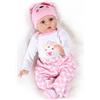 ZIYIUI Bambole Reborn 22 Pollici 55cm Femmina Bambola In Morbido Silicone Fatto A Mano Neonato Ragazzi E Ragazze Regalo Giocattolo Reborn Bambola Con Accessori