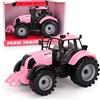 Toyland® Trattore agricolo motorizzato con apertura a tazza - Disponibile in rosa, blu, rosso e verde (rosa)