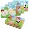 BBLIKE Puzzle, Puzzle per Bambini, 4 Diversi Livelli di Difficoltà, 9 Pezzi, 12 Pezzi, 15 Pezzi, 20 Pezzi, Giocattolo Educativo Perfetto per Ragazzi Ragazze di 2 Anni +