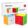 ROXENDA Speed Cube Set,[2 Pezzi] Cubo di Velocità 2X2 3X3 Speedcube Originale con Istruzioni (Stickerless)
