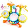 Fajiabao Giochi Bambini 1 Anno Batteria Bambini - Strumenti Musicali Giocattoli Bambino 1 Anno Tamburo Elettronico con Filastrocche e Luci Gioco Bambino Idea Regalo bimbo 1 2 Anno Anni
