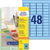 Avery Zweckform - Etichette universali per tutte le stampanti formato A4, 45,7 x 21,2 mm blau (wiederablösbar), 960 Pezzi