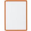 Durable 560607 - Sherpa Panel A4, pannello espositivo f.to A4, apertura lato superiore, antiriflesso, arancione, confezione da 5 pezzi