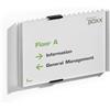 Durable 480523 Info Sign, Targa Fuoriporta, Alluminio e Acrilico, Inserto 210 x 148.5 mm (L x H), Argento Metallizzato