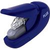 PLUS Pinzatrice senza graffette, portatile, spilla fino a 5 pagine senza graffette, blu