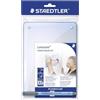 Staedtler set Memo Board Lumocolor, lavagna per appunti, penna cancellabile a secco di colore nero e portapenne adesivo, 641 MB