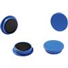 Durable 475306 - Magneti in plastica colorata, 32 mm (diametro), forza magnetica 720 p, azzurro, confezione da 20 pezzi