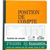 Exacompta - 950E - Registri e linea Excellence - posizione di conto - 80 pagine - Assortito