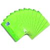 Oxford Touch - Blocco note A4, a righe, 80 fogli, confezione da 10, colore: Verde