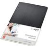 SIGEL CO863 Taccuino-quaderno Conceptum, copertina flessibile, 64 pagine a righe, circa A5, nero