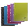 Clairefontaine 329116C collezione Linicolor intensi Quaderno a Spirale - A4 21x29, 7 cm - 180 pagine a quadretti grandi - Carta Bianca 90g - copertina in polipropilene trasparente - colore casuale
