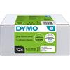 DYMO LW etichette originali per indirizzi grandi | 36x89 mm | 12 rotoli da 130 etichette facili da staccare (1.560 pezzi) | autoadesive | per etichettatrici LabelWriter