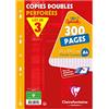 Clairefontaine Pacchetto di Pagine Copie Doppi, Piccoli Quaderni, Quadretti Grandi 900 Pagine, 3 Pezzi