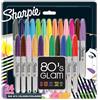 Sharpie Pennarelli Indelebili, Punta Fine, Confezione da 24, 80's Glam