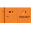 Avery Zweckform 869-10-1 - Blocco numerico, 105 x 53 mm, 1-1000, arancione, confezione da 10