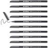 Edding e-1200 - Penne a punta in feltro arrotondata, 0,5-1 mm, 10 pz, colore: Grigio