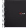 Miquelrius - Quaderno A5, 200 fogli in 8 colori, Carta 70 g/m², Quadretti 5 mm, Copertina in polipropilene 0,8 mm, Spirale 360°, 2 fori, Prodotto in Spagna, Notebook The Original, Nero
