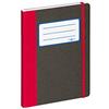 Pagna 26066-03 - Taccuino Basic in formato A5, 192 pagine a quadretti, colore: Rosso
