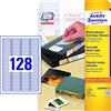 Avery Zweckform, L6020REV-25, Etichette rimovibili per diapositive, 25 fogli, 43,2 x 8,5 mm