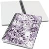 SIGEL JN606 Blocco spiralato Jolie, copertina rigida, 120 pagine a punti, circa A5, motivo marmorata, viola/bianco
